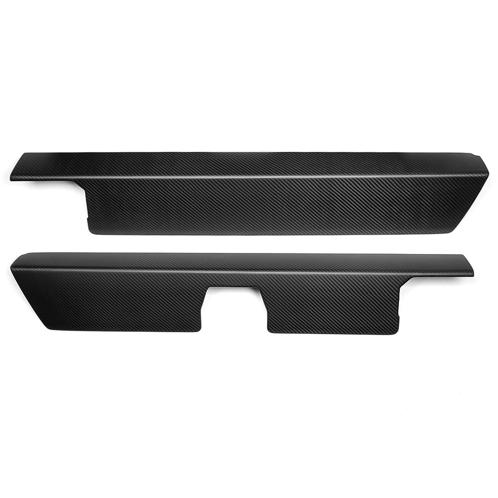 Dry Carbon Fiber Center Console Dashboard Panel Trim For Tesla Cybertruck 2024 2025, 2PCS Instrument Panel Moulding Decals