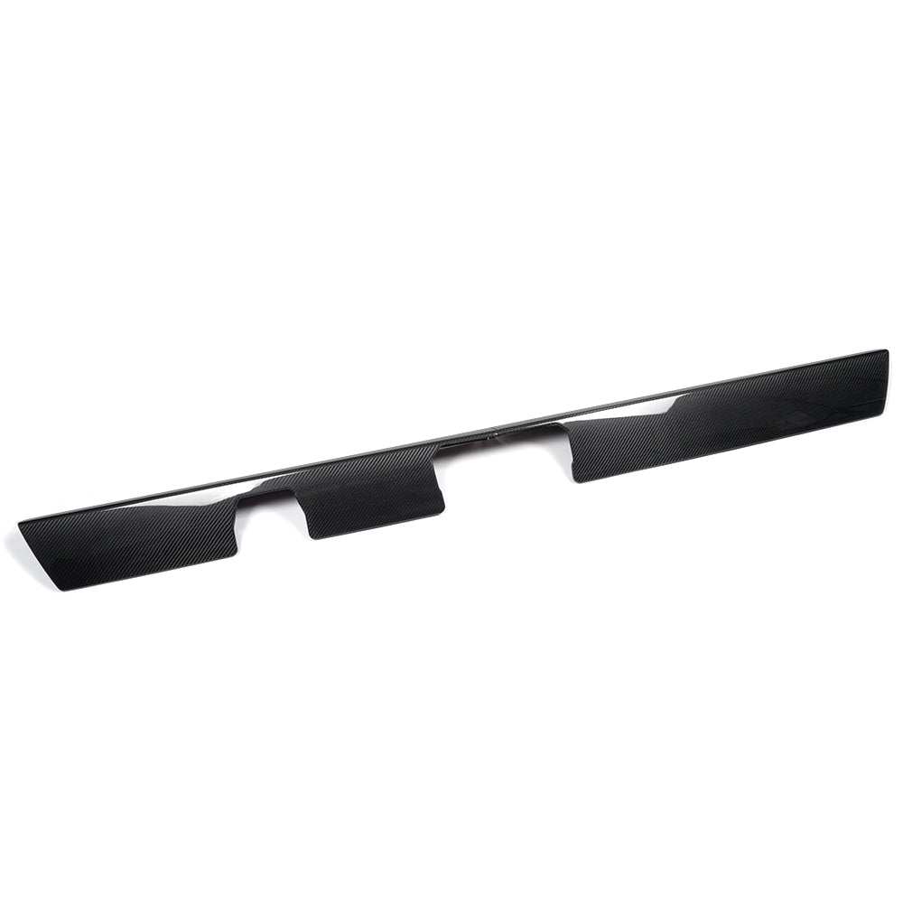 Dry Carbon Fiber Center Console Dashboard Panel Trim For Tesla Cybertruck 2024 2025, 2PCS Instrument Panel Moulding Decals