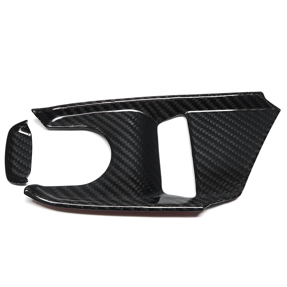 For Corvette C8 3LT Stingray Coupe Convertible Z06 Z51 Performance 2020+ Center Console Frame Transmission Control PRND Frame Button Cover Dry Carbon Fiber