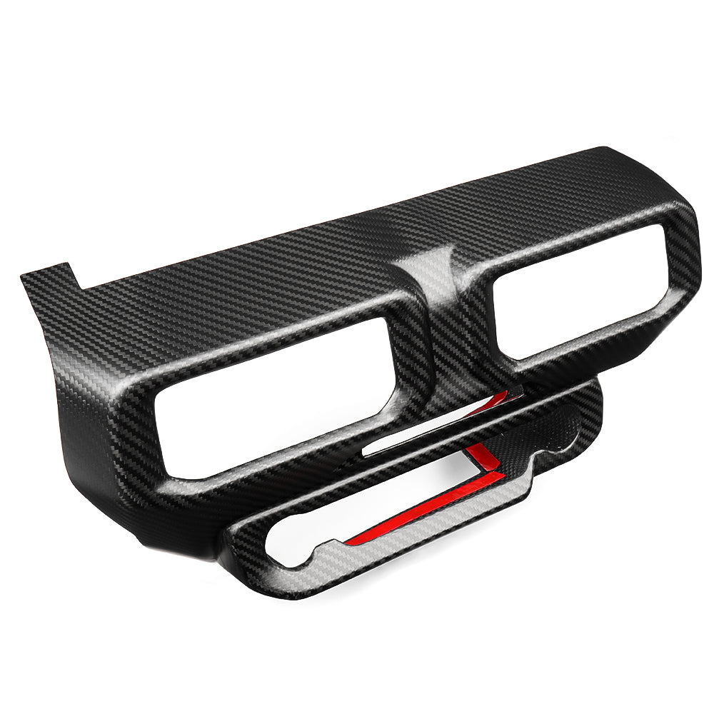 For Mustang S650 GT Dark horse EcoBoost Center Console AC Vent Cover Real Carbon Fiber