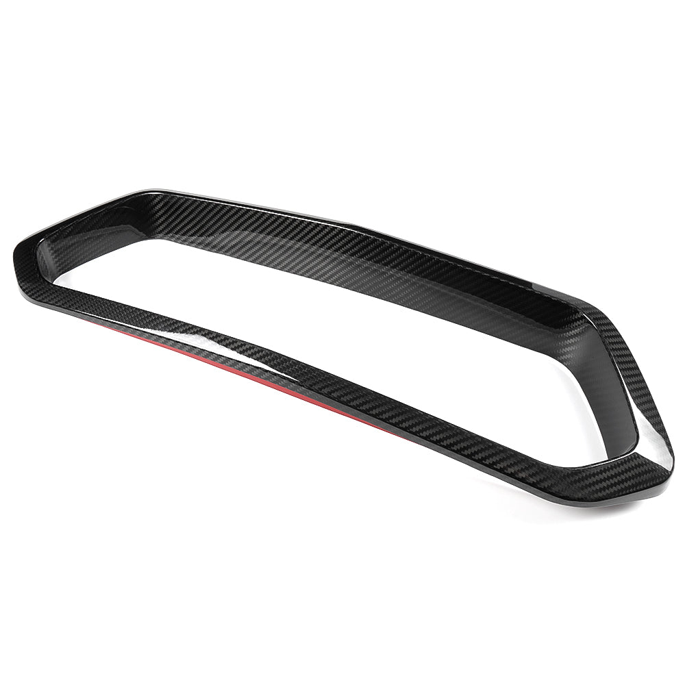 Dry Carbon Fiber Tail Throat Frame Trim For Corvette C8 ZR1 Z06 Z07 LT6 2023 2024 2025, Rear Bumper Exhaust Pipe Cover