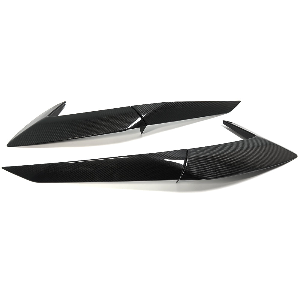For Chevrolet Corvette C8 Stingray Sports Z06 Z51 2020-2024 Exterior Body Side Air Outlet Frame Cover Dry Carbon Fiber Car Trim