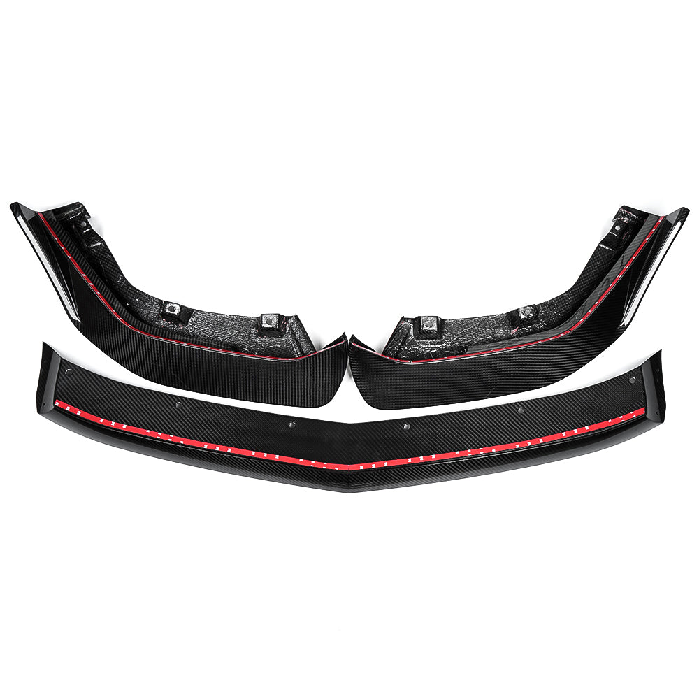 Real Dry Carbon Fiber Front Bumper Lip Spoiler For Acura Integra Type-S DE5 HRC 2023 2024 2025