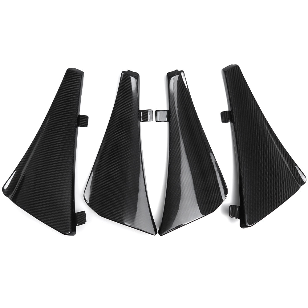 Carbon Fiber Mudguard Fender Trim For Corvette C8 Stingray Coupe Convertible Z51 E-Ray 2020-2025, Front & Rear Wheel Mud Flaps Splash Guard