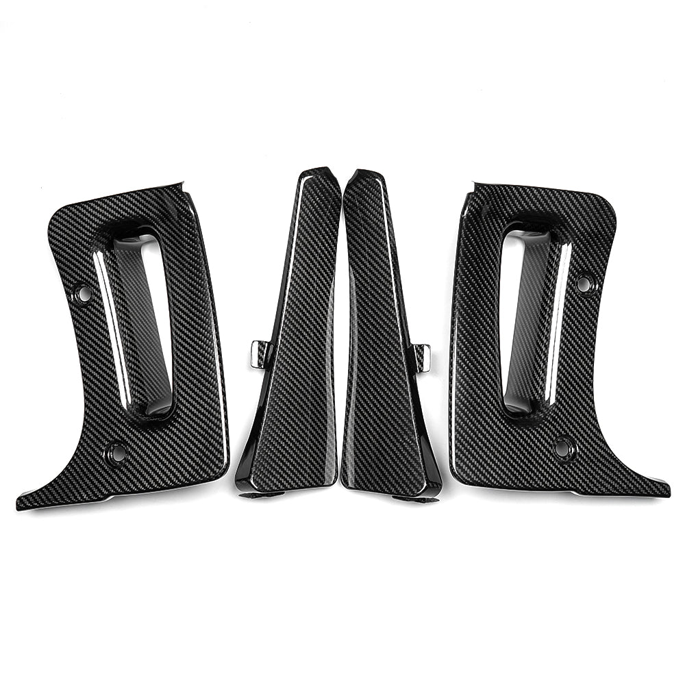 Prepreg Dry Carbon Fiber Mud Flaps For Corvette C8 Z06 E-Ray 2023 2024 2025, Front Rear Mudguard Fender Trim