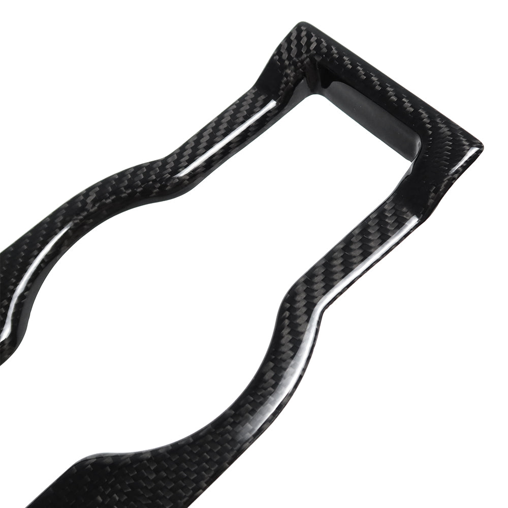 For Lotus Emira I4 V6 2022 2023 2024 2025, Center Console Water Cup Holder Frame Trim, Dry Carbon Fiber Interior
