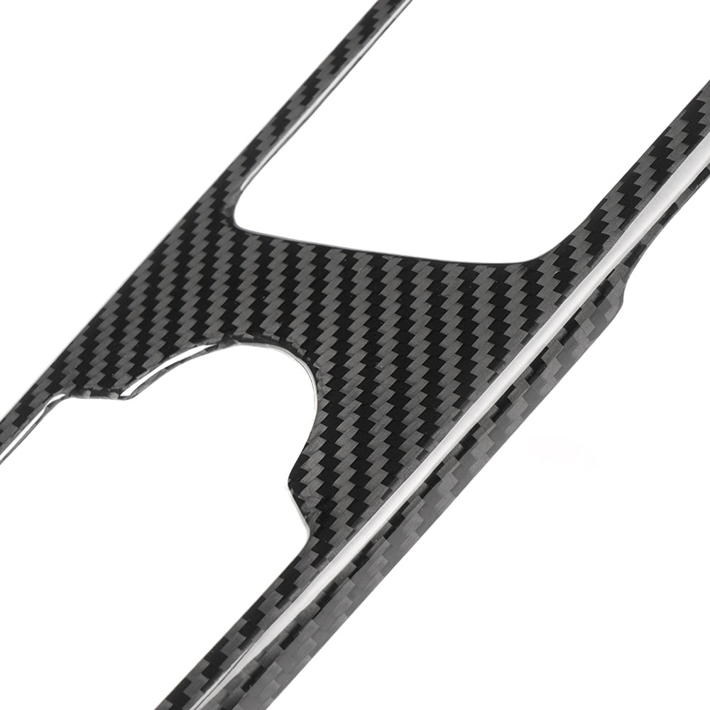 Dry Carbon Fiber Gear Shift Panel Cover Trim For Genesis G70 Prestige IK Sport Advanced 2017 - 2025