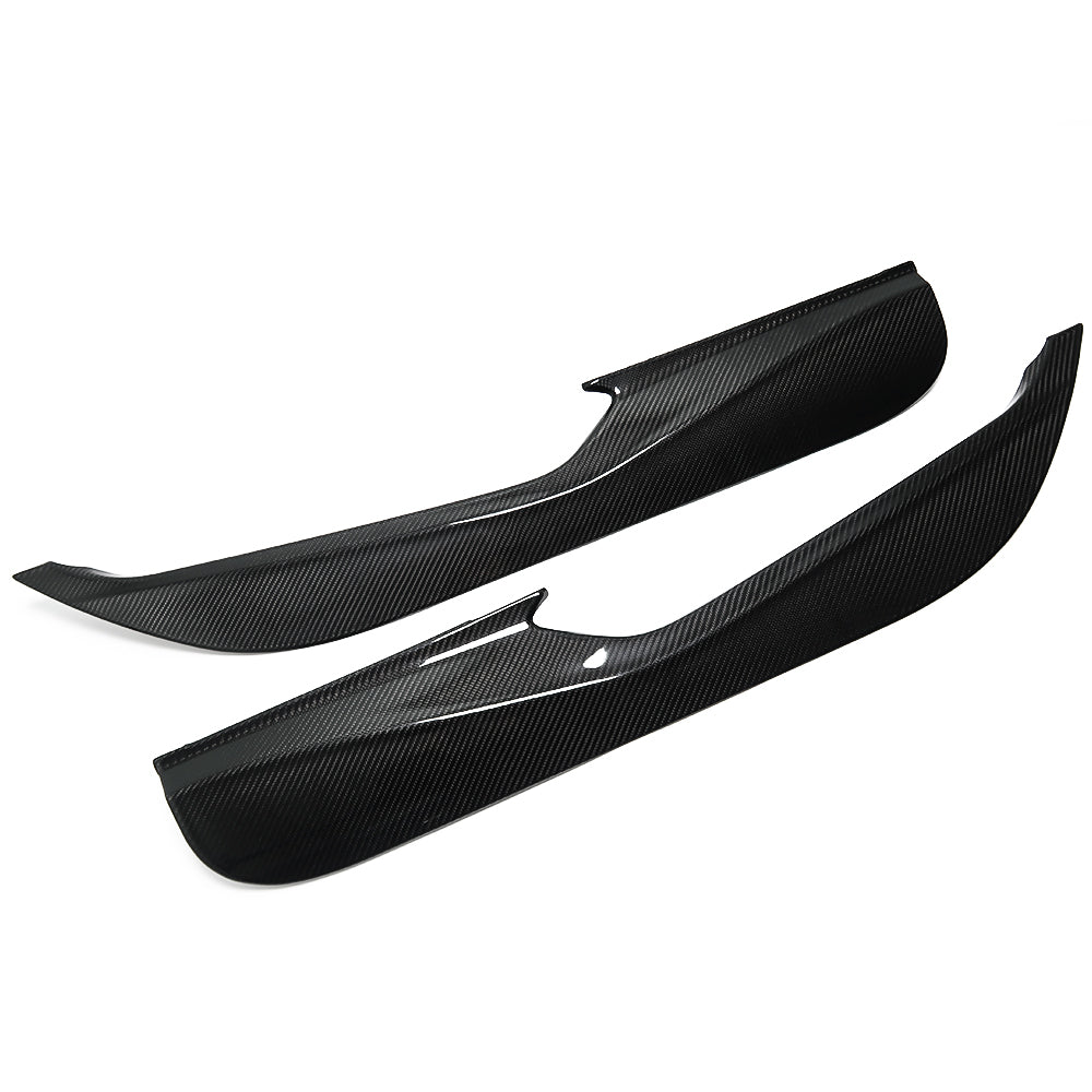 For Chevrolet Corvette C8 Stingray Z06 Z51 2020-2024 Door Anti-Kick Panel Cover Real Dry Carbon Fiber Interior Trim