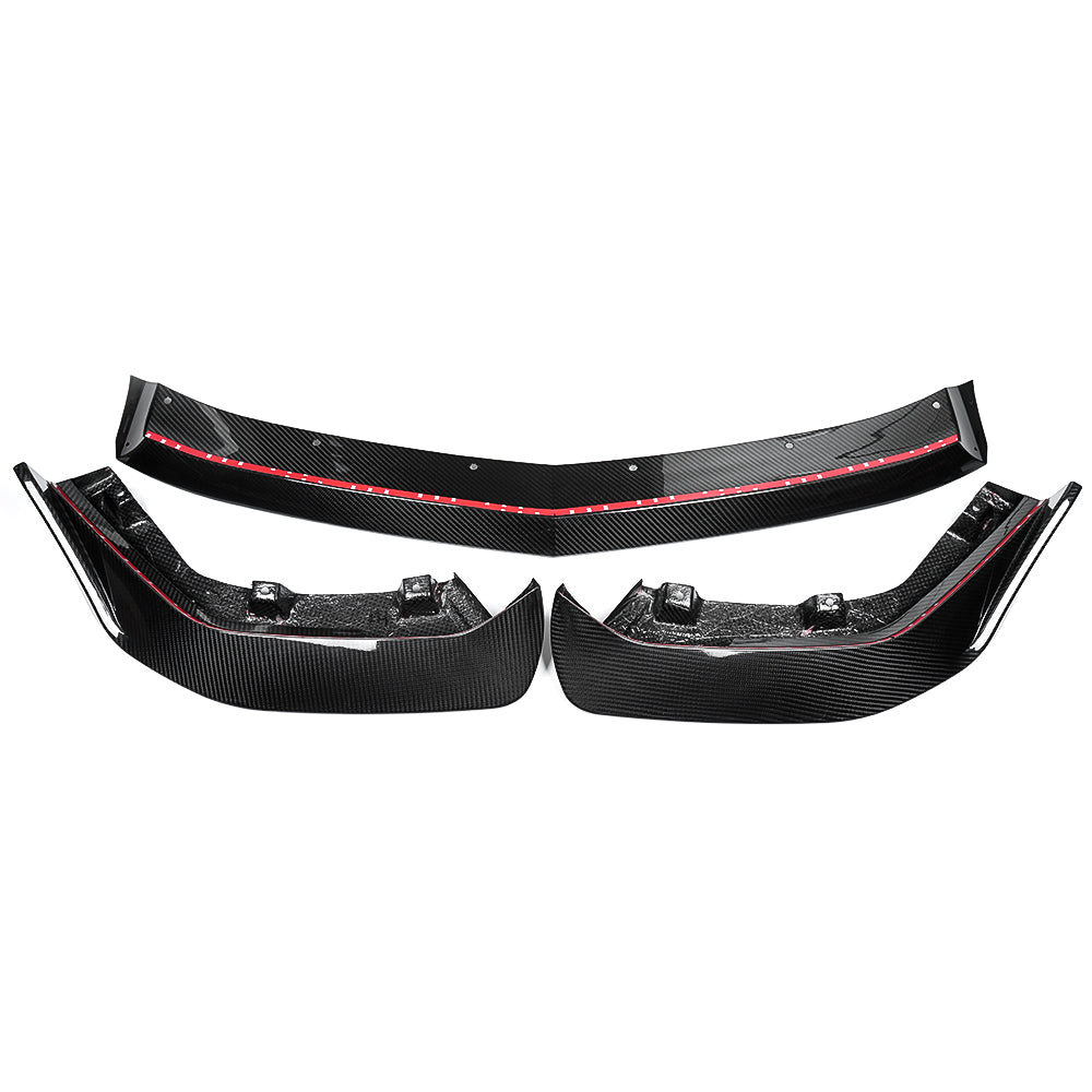 Real Dry Carbon Fiber Front Bumper Lip Spoiler For Acura Integra Type-S DE5 HRC 2023 2024 2025