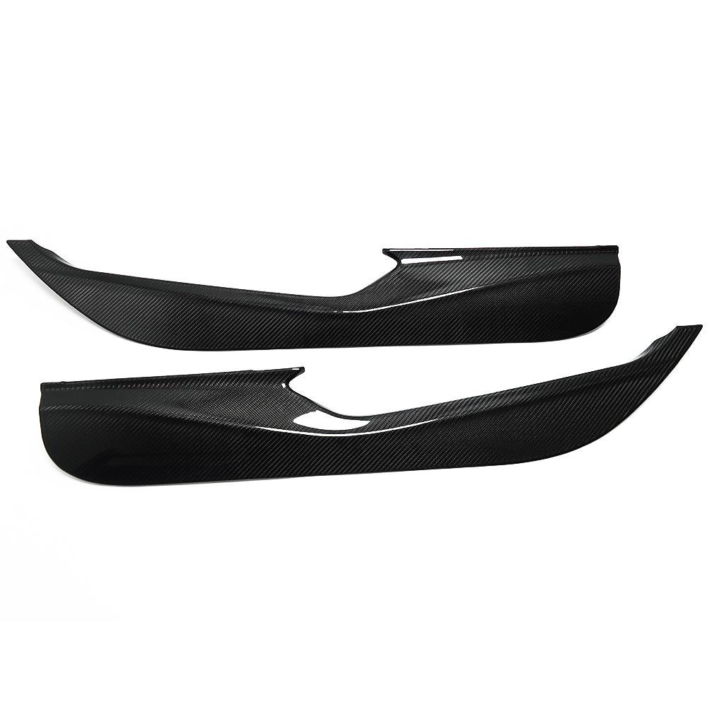 For Chevrolet Corvette C8 Stingray Z06 Z51 2020-2024 Door Anti-Kick Panel Cover Real Dry Carbon Fiber Interior Trim