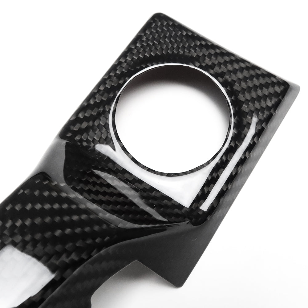 For Ford F-150 F150 F250 F350 Raptor Lariat Limited XLT 2021-2023 4Pcs set Dashboard Trim Cover Dry Carbon Fiber