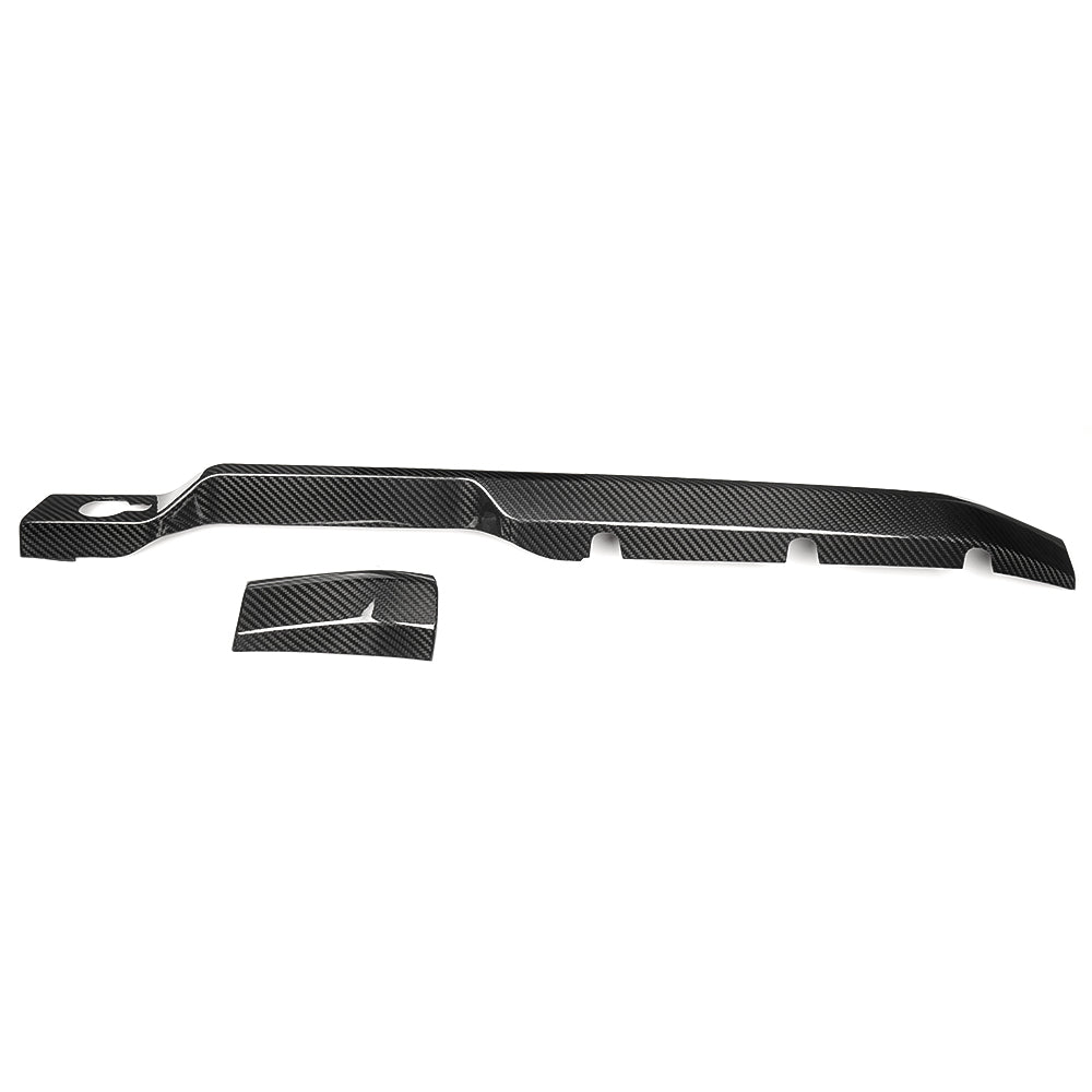 Real Dry Carbon Fiber Console Dashboard Panel Trims For Ford Bronco Badlands Wildtrak Outer Banks Heritage Edition 2021-2025