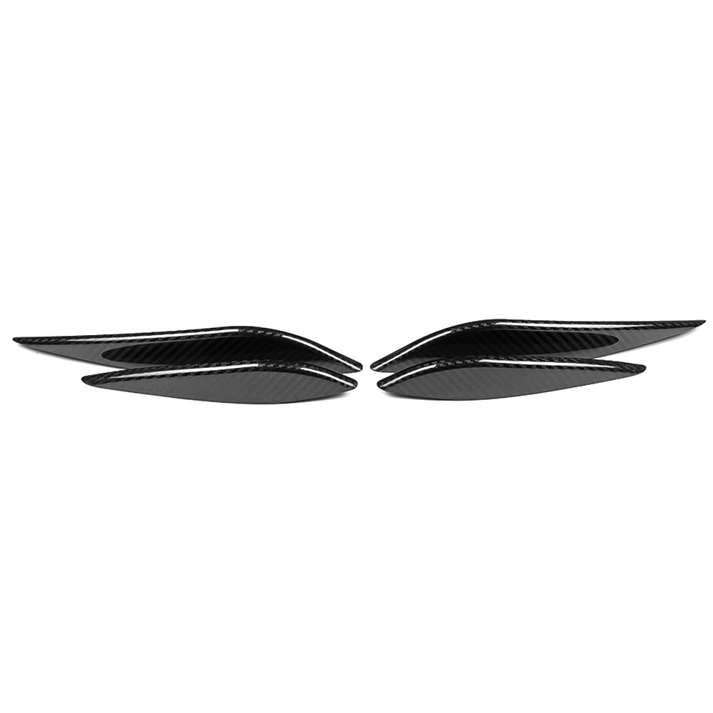 For Acura Integra DE4 DE5 2023 2024 2025 Front Bumper Side Canards Trim, Genuine Carbon Fiber, Body Diffuser Fins Decor