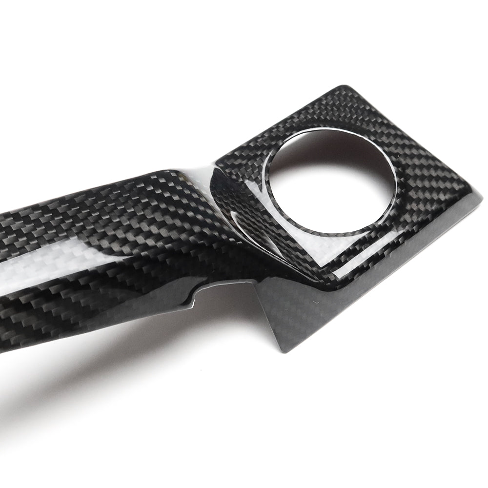 For Ford F-150 F150 F250 F350 Raptor Lariat Limited XLT 2021-2023 4Pcs set Dashboard Trim Cover Dry Carbon Fiber