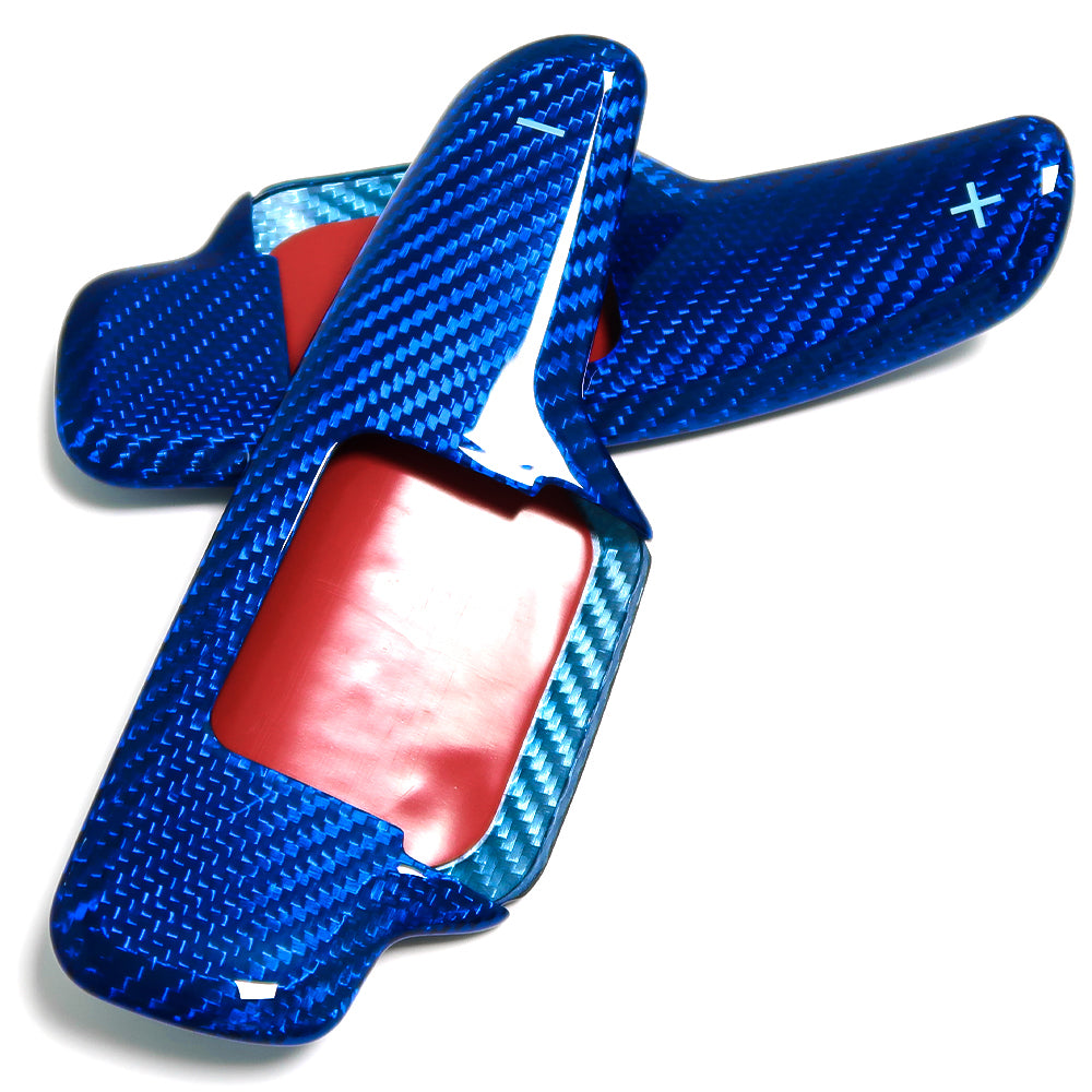 For Chevrolet Corvette C8 3LT Stingray Z51 Z06 2020 2021 2022 2023 Paddle Shifter Stick on Trim Real Dry Carbon Fiber
