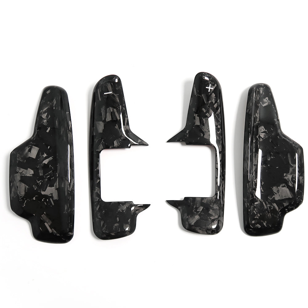 For Chevrolet Corvette C8 3LT Stingray Z51 Z06 2020 2021 2022 2023 Paddle Shifter Stick on Trim Real Dry Carbon Fiber