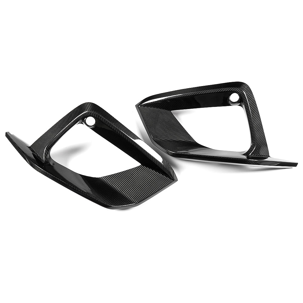 Real Carbon Fiber Fog Light Cover Trim For Acura Integra Type S DE5 2023 2024 2025, Front Bumper Fog Lamp Grille Bezel