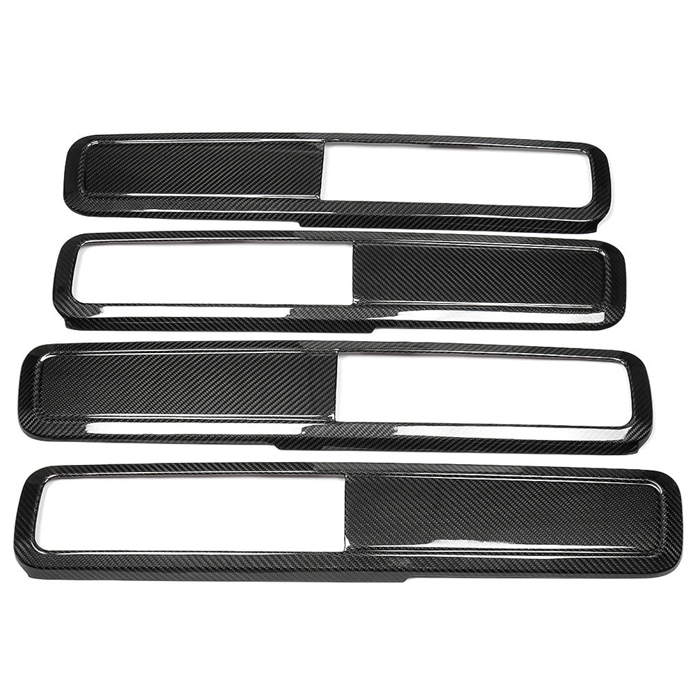 Real Carbon Fiber Inner Door Handle Cover Trim For Mercedes Benz G Class G500 G63 W463A W464 AMG 2019-2025