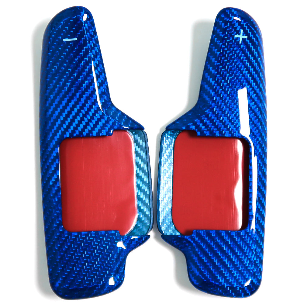 For Chevrolet Corvette C8 3LT Stingray Z51 Z06 2020 2021 2022 2023 Paddle Shifter Stick on Trim Real Dry Carbon Fiber