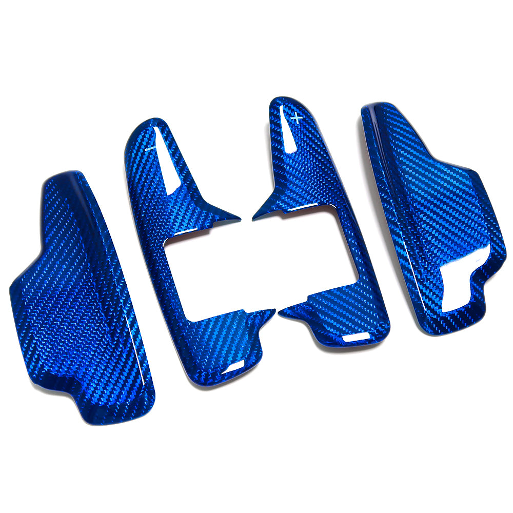 For Chevrolet Corvette C8 3LT Stingray Z51 Z06 2020 2021 2022 2023 Paddle Shifter Stick on Trim Real Dry Carbon Fiber
