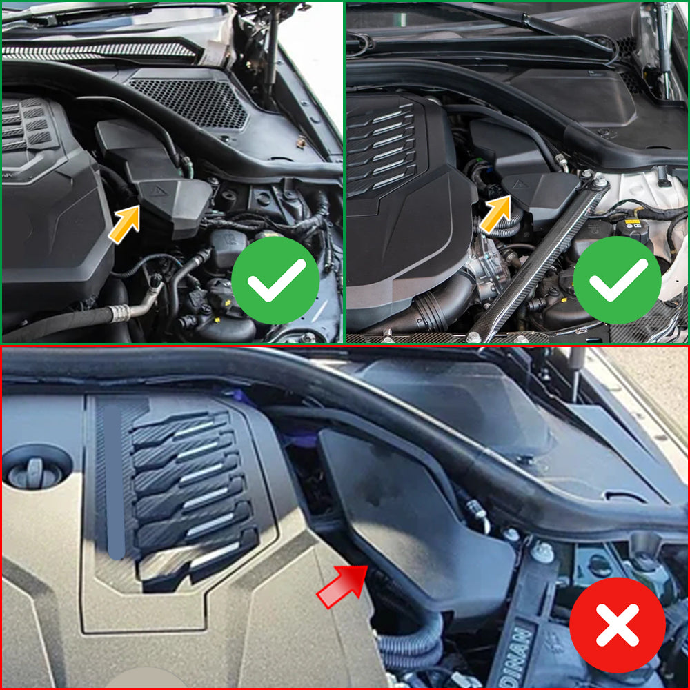 Genuine Dry Carbon Fiber Engine ECU Battery Cover Trim For BMW G20 G21 G22 G23 G26 G42 M240i M340i M440i G80 G81 B58 B48 Models 2021-2025