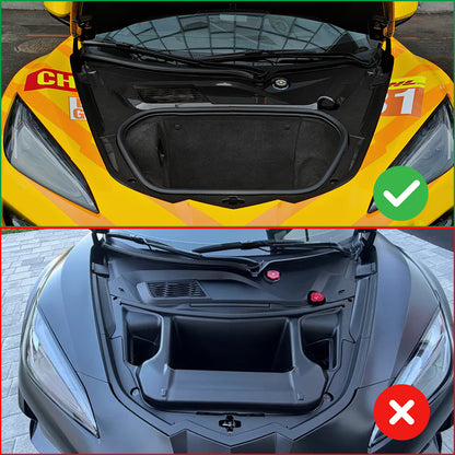 Real Carbon Fiber Frunk Cover Trim Replacement For Corvette C8 Z06 Z51 2020-2026
