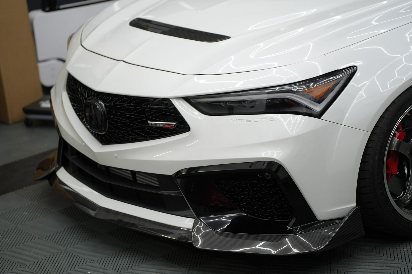 Real Carbon Fiber Front Bumper Lip Spoiler Splitter Extension For Acura Integra Type-S DE5 2022+