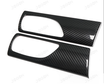 Real Carbon Fiber Front Rear Inner Door Handle Panel Cover Interior Accessories  For Lexus IS300 IS350 IS500 F SPORT 2014-2024