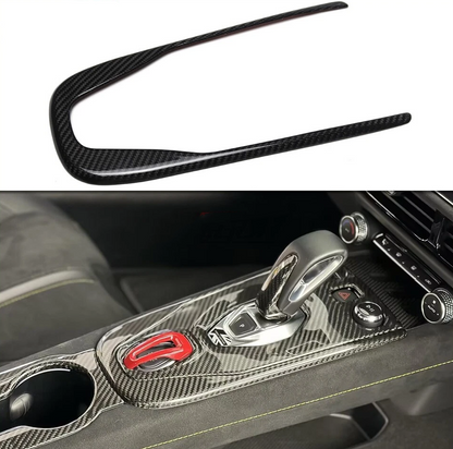 Center Control Gear Shift Outer Frame Trim For Lotus Emira I4 V6 2022 2023 2024 2025, Dry Carbon Fiber Accessories