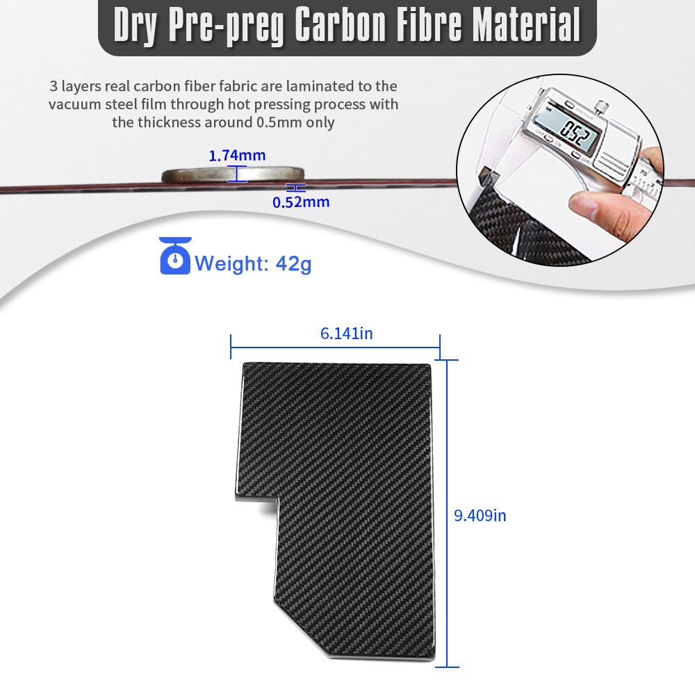 Dry Carbon Fiber Relay Fuse Box Cover Trim for Honda FL5 Civic Type R & Acura Integra Type S DE5 2023 2024 2025 2026