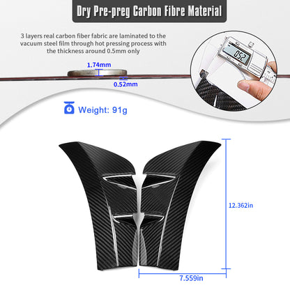 Dry Carbon Fiber Front Bumper Side Air Vent Trim For Toyota GR Yaris GT GR 2025 2026, Exterior Decor