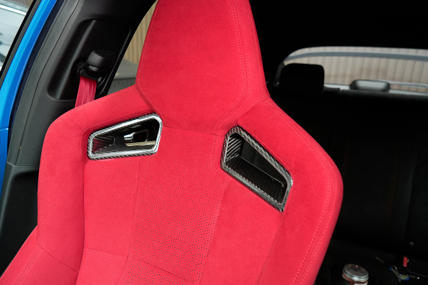 Dry Carbon Fiber 4PCS Seat Backrest Trim for Honda Civic Type R FL5 2023-2026