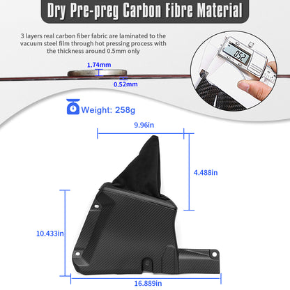Dry Carbon Fiber Handbrake and Shift Boot Cover Kit Trim for Toyota GR Yaris Hatchback 2025 2026, Replacement