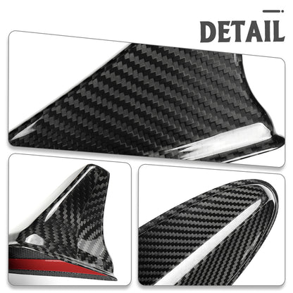 Dry Carbon Fiber Car Roof Antenna Cover Trim For Genesis G70 Prestige IK Sport Advanced 2017 - 2025, Exterior Decor