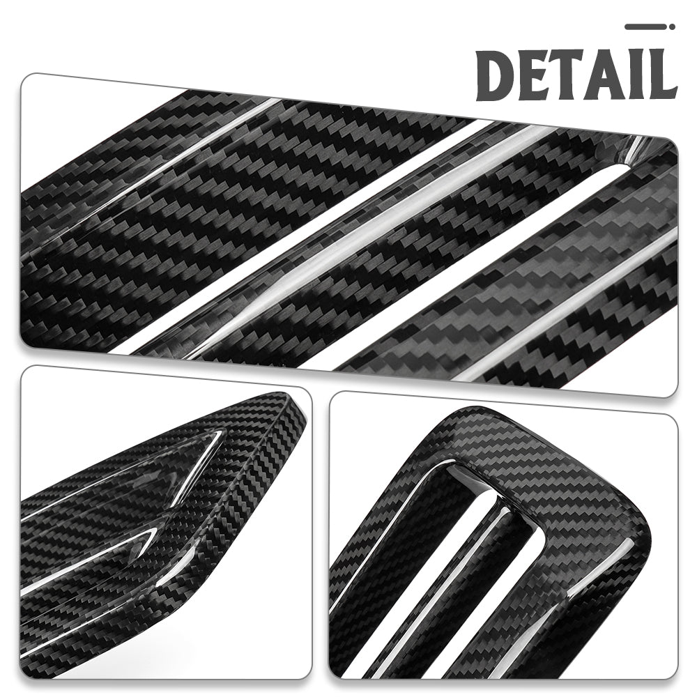 Dry Carbon Fiber Rear Bumper Air Vent Cover Trim For Toyota GR Yaris RS RZ Morizo 2025 2026, Exterior