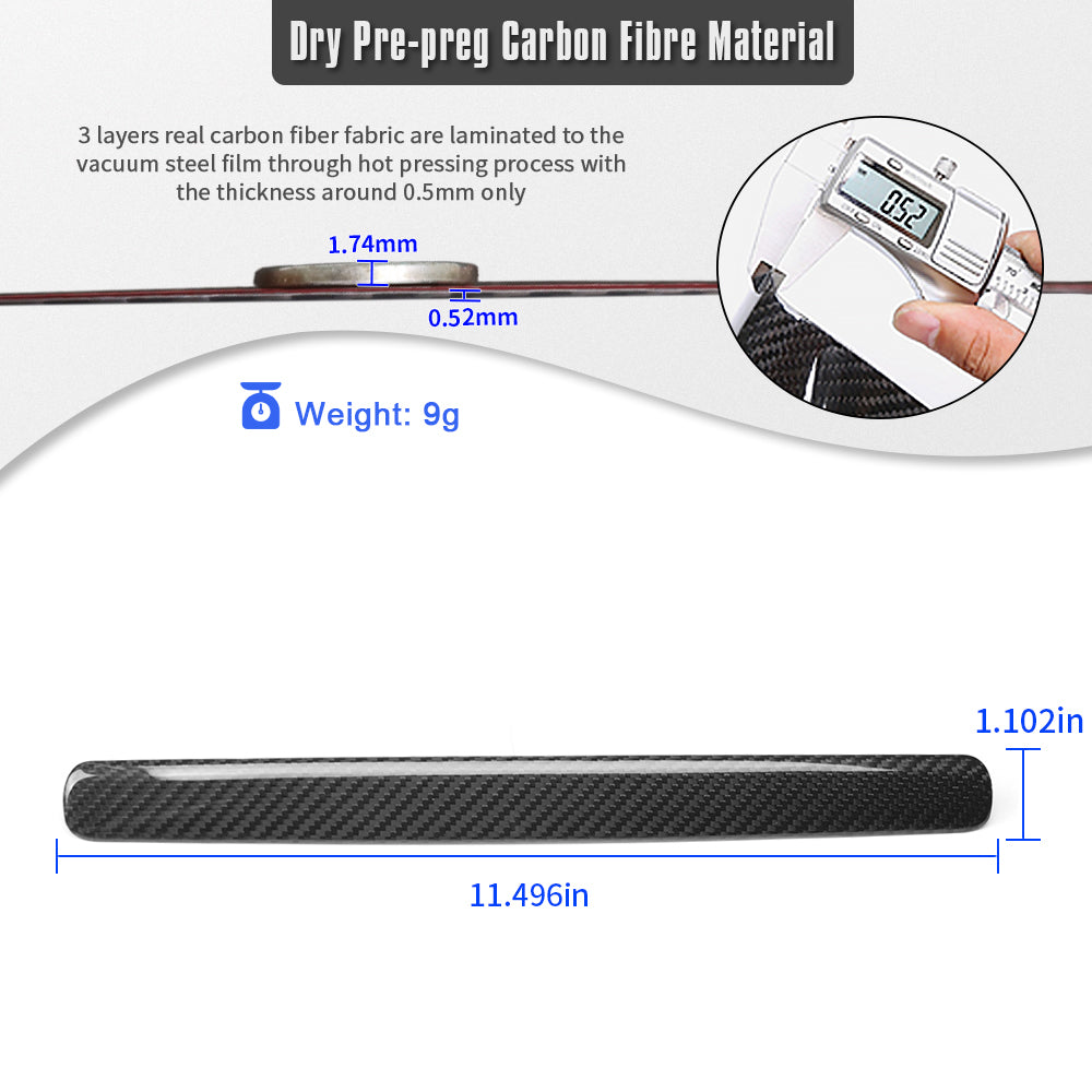 Real Carbon Fiber Co-pilot Glove Box Handle Trim For Mercedes Benz G500 G63 W463A W464 AMG 2019-2025