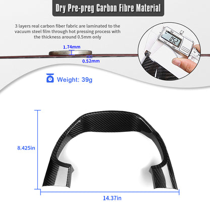 Dry Carbon Fiber Dashboard Instrument Cluster Bezel for Lexus LC500 LC500h 2018-2026