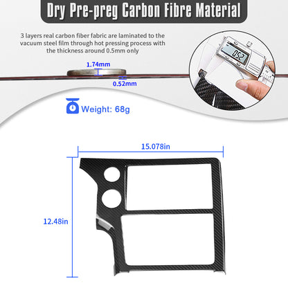 Dry Carbon Fiber Center Console GPS Navigation Screen Bezel Trim  for Toyota GR Yaris 2025 2026