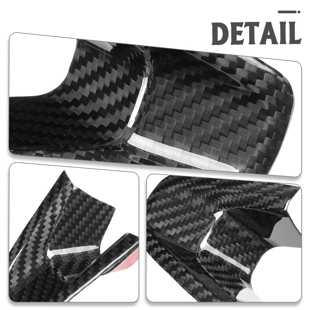 Dry Carbon Fiber Steering Wheel Lower Cover Trim For Hyundai Genesis G70 IK Sport Advanced 2017 - 2025