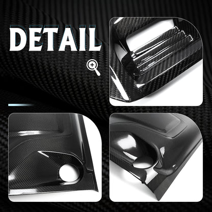 Engine Bay Cover Panel For Lotus Emira I4 AT 2023 2024 2025, Dry Carbon Fiber Engine Hood Bonnet Trim