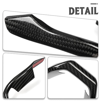Dry Carbon Fiber Steering Wheel Cover Trim For Lotus Emira I4 V6 GT4 2022 2023 2024 2025