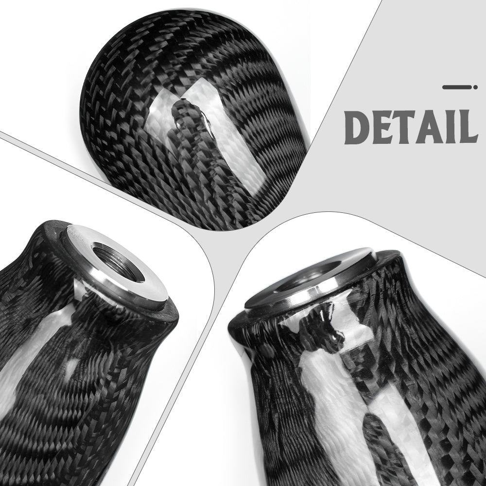 Real Dry Carbon Fiber Gear Shift Knob Cover Trim for Honda Civic Type R FL5 Hatchback CTR 2023-2026