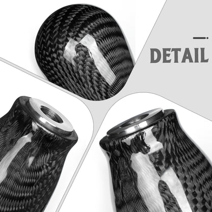 Real Dry Carbon Fiber Gear Shift Knob Cover Trim for Honda Civic Type R FL5 Hatchback CTR 2023-2026