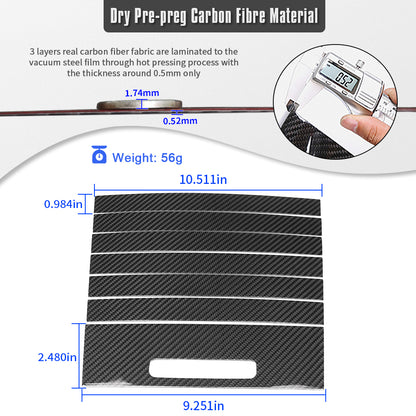 Authentic Carbon Fiber Gear Shift Storage Box Cover Trim For Mercedes Benz G Class G500 G550 G63 W463 W464 AMG 2025