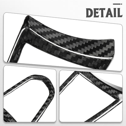 Real Carbon Fiber Steering Wheel Button Cover Trim For Lotus Emira I4 V6 2022 2023 2024 2025
