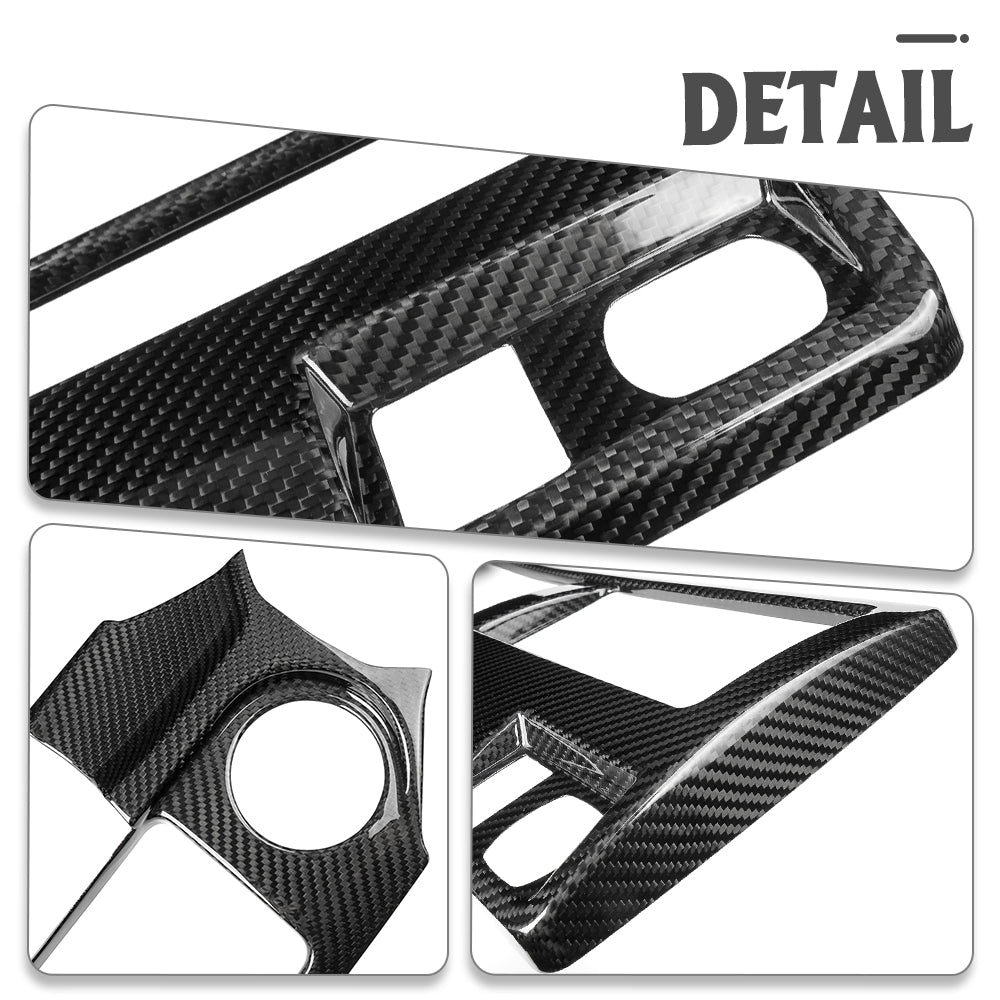 Real Dry Carbon Fiber MT Gear Shift Water Cupholder Panel for Toyota GR Corolla GZEA14 Morizo Premium Core 2023-Present