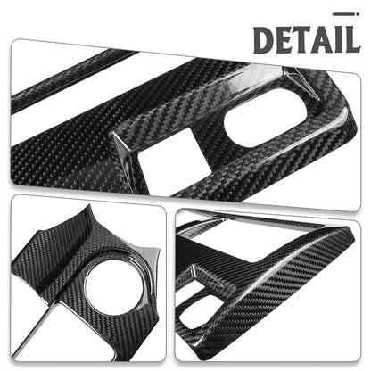Real Dry Carbon Fiber MT Gear Shift Water Cupholder Panel for Toyota GR Corolla GZEA14 Morizo Premium Core 2023-Present