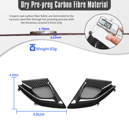 Dry Carbon Fiber Front Windshield Wiper Cowl Trim for Toyota GR Yaris XP210 2025 2026+