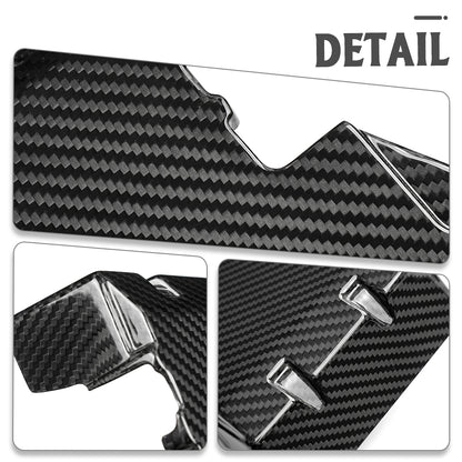 True Carbon Fiber Engine Battery Fuse Box Cover Trim For Ford Mustang S650 Dark Hose GT 2024 2025