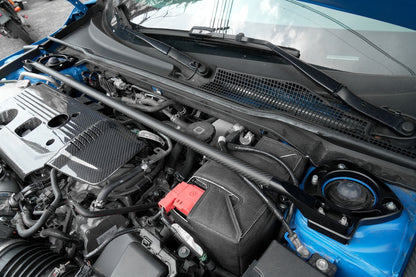 Dry Carbon Fiber Engine Bay Strut Tower Bar for Civic Type R FL5 2023-2026 Strut Tower Brace